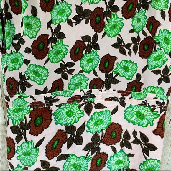 Sandro Antropique Floral Print Silk Dress EU 36 - Picture 7 of 11